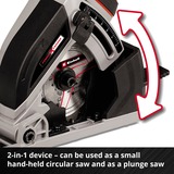 EINHELL TE-CS 18/89 Li-Solo, Sierra circular rojo/Negro