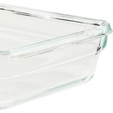 Emsa CLIP & CLOSE N1050900 recipiente de almacenar comida Rectangular Caja Transparente 3 pieza(s) transparente/Rojo, Caja, Rectangular, Transparente, Vidrio, 420 °C, -40 - 420 °C