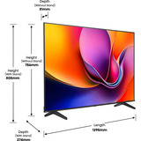 Hisense 58A6S, Televisor LED negro/Gris oscuro
