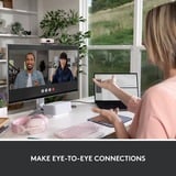 Logitech Brio 500 Cámaras web, Webcam rosa/Negro, 4 MP, 1920 x 1080 Pixeles, Full HD, 60 pps, 1280x720@60fps, 1920x1080@30fps, 720p, 1080p