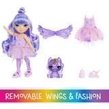 MGA Entertainment Rainbow High Littles Rainbow Fantasy Fairies Doll- Amethyst (purple), Muñecos Rainbow High Littles Rainbow Fantasy Fairies Doll- Amethyst (purple), Muñeca fashion, Femenino, 4 año(s), Niño/niña, 140 mm, Multicolor