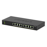 Netgear GS308LP-100EUS, Interruptor/Conmutador negro