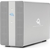 OWC Mercury Elite Pro Dual Carcasa de disco duro/SSD Plata 2.5/3.5", Caja de unidades plateado, Carcasa de disco duro/SSD, 2.5/3.5", SATA, 10 Gbit/s, Conexión USB, Plata