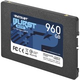 Patriot Burst Elite 2.5" 960 GB Serial ATA III, Unidad de estado sólido negro, 960 GB, 2.5", 450 MB/s, 6 Gbit/s