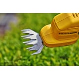 Stanley Tijera de césped/arbustos a batería, 18 Volt, Tijeras arreglasetos negro/Amarillo