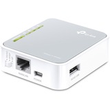 TP-Link TL-MR3020 router inalámbrico Ethernet rápido Banda única (2,4 GHz) 3G gris/blanco, Wi-Fi 4 (802.11n), Banda única (2,4 GHz), Ethernet, 3G, 3G, Router de sobremesa, Minorista