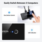 UGREEN US216 USB 3.0 KVM Switch 2PC 2-En 4-Salida Caja de conmutación, Conmutador USB 