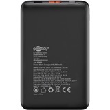 goobay Powerbank Compacto 10.000 mAh, Banco de potencia negro