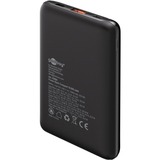 goobay Powerbank Compacto 10.000 mAh, Banco de potencia negro