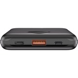 goobay Powerbank Compacto 10.000 mAh, Banco de potencia negro