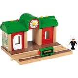 BRIO Record & Play station, Ferrocarril Record & Play station, 0,3 año(s), Necesita pilas, Negro, Verde, Rojo