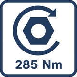 Bosch GDX 18V-285 2800 RPM Llave 1,1 kg Negro, Azul, Tornillo de percusión azul, Taladro de pistola, Llave, Negro, Azul, 2800 RPM, 2000 RPM, 2800 RPM