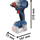 Bosch GDX 18V-285 2800 RPM Llave 1,1 kg Negro, Azul, Tornillo de percusión azul, Taladro de pistola, Llave, Negro, Azul, 2800 RPM, 2000 RPM, 2800 RPM
