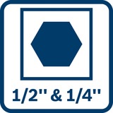 Bosch GDX 18V-285 2800 RPM Llave 1,1 kg Negro, Azul, Tornillo de percusión azul, Taladro de pistola, Llave, Negro, Azul, 2800 RPM, 2000 RPM, 2800 RPM