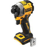DEWALT Llave de impacto a batería DCF850NT, 18 voltios, 1/4", Tornillo de percusión amarillo/Negro