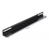 DeLOCK 66868 accesorio de bastidor Soporte de montaje, Raíles de instalación negro, Soporte de montaje, Negro, Metal, 48,3 cm (19"), 450 mm, 40 mm