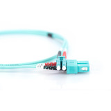 Digitus Cable de parche LWL, dúplex, conector LC > SC, multimodo OM3 turquesa