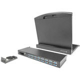 Digitus Kit de actualización modular de conmutador KVM de 16 puertos VGA, Switch KVM negro