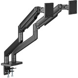 Digitus Soporte doble para monitor, 2x 45", 2x 20 kg, Soporte de monitor negro