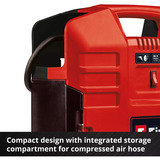 EINHELL Compresor de maletín a batería TE-AC 36/8 Li OF Set - Solo, 36 Voltios (2x18V) rojo