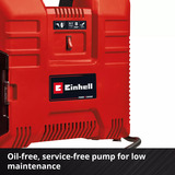 EINHELL Compresor de maletín a batería TE-AC 36/8 Li OF Set - Solo, 36 Voltios (2x18V) rojo