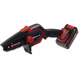 EINHELL Power X-Change Motosierra de batería GE-PS 18/15 Li Kit de bolsa, 18 Voltios, Serrucho podador negro/Rojo
