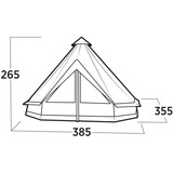 Easy Camp Vaulen Tipi 120484, Tienda de campaña marrón