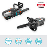 GARDENA Motosierra a batería PowerSaw 250/18V P4A Set listo para usar gris/Turquesa