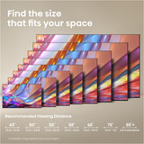 Hisense 43E7S televisor Hi-QLED, TV QLED negro