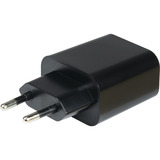Inter-Tech Cargador PD-2120, cargador USB-C + USB-A negro
