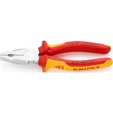 KNIPEX 01 06 190 alicate Alicates de electricista, Alicates combi rojo/Amarillo, Alicates de electricista, Acero cromo vanadio, De plástico, Rojo/naranja, 19 cm, 320 g