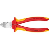 KNIPEX KP-1426160 Pelacables, Alicates de corte rojo/Amarillo, Aislamiento protector, 216 g, Rojo, Amarillo