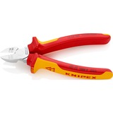 KNIPEX KP-1426160 Pelacables, Alicates de corte rojo/Amarillo, Aislamiento protector, 216 g, Rojo, Amarillo