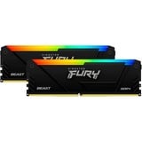 Kingston FURY FURY Beast 16GB 3200MT/s DDR4 CL16 DIMM (Kit de 2) RGB, Memoria RAM negro, 16 GB, 2 x 8 GB, DDR4, 288-pin DIMM