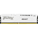 Kingston FURY FURY Beast 32GB 6000MT/s DDR5 CL30 DIMM White EXPO, Memoria RAM blanco, 32 GB, 1 x 32 GB, DDR5, 288-pin DIMM, Blanco