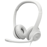 Logitech 981-001286, Auriculares con micrófono blanco