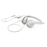 Logitech 981-001286, Auriculares con micrófono blanco