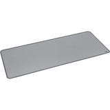 Logitech Desk Mat Alfombrillas para ratón, Alfombrilla de ratón gris, Gris, Monocromo, Nylon, Poliéster, Caucho, Base antiderrapante
