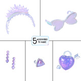 MGA Entertainment Rainbow High Creative Crystals - Violet, Muñecos 