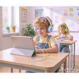 Medion Life HE-1 Kids Auriculares Bluetooth para niños rosa neón