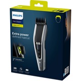Philips 5000 series Hairclipper series 5000 HC5630/15 Cortapelos lavable, Cortador de pelo plateado/Negro, Negro, Plata, 0,5 mm, 2,8 cm, 4,1 cm, Acero inoxidable, Batería