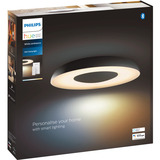 Philips Hue White Ambiance Still Lámpara de Techo, Luz de LED negro