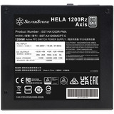 SilverStone HELA 1200Rz Axis, Fuente de alimentación de PC negro