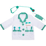 Spin Master Disfraz De Doctor, Juego de rol Disfraz, Niño, Unisex, Uniforme, Médico/a, Verde, Blanco