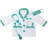 Spin Master Disfraz De Doctor, Juego de rol Disfraz, Niño, Unisex, Uniforme, Médico/a, Verde, Blanco