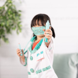 Spin Master Disfraz De Doctor, Juego de rol Disfraz, Niño, Unisex, Uniforme, Médico/a, Verde, Blanco