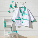 Spin Master Disfraz De Doctor, Juego de rol Disfraz, Niño, Unisex, Uniforme, Médico/a, Verde, Blanco