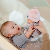 ZAPF Creation BABY born for babies Sweetie Mauve 30cm, Muñecos gris, Muñeca bebé, Unisex, 0 año(s), Niño/niña, 300 mm, Multicolor