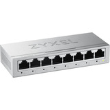Zyxel GS-108BV5-EU0101F switch No administrado L2 Gigabit Ethernet (10/100/1000), Interruptor/Conmutador plateado, No administrado, L2, Gigabit Ethernet (10/100/1000)