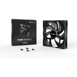 be quiet! Pure Wings 3 140mm Carcasa del ordenador Ventilador 14 cm Negro 1 pieza(s) negro, Ventilador, 14 cm, 1200 RPM, 97,5 m³/h, Negro